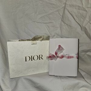 MISS DIOR Pleather notebook or journal book with pen And Gift Bag